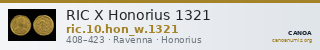 RIC X Honorius 1321 — CANOA