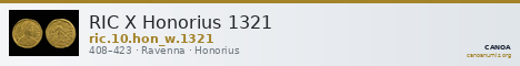 RIC X Honorius 1321 — CANOA
