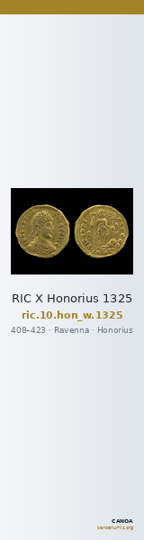 RIC X Honorius 1325 — CANOA