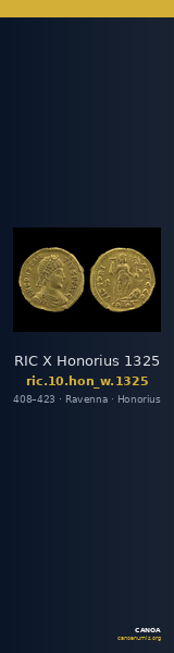 RIC X Honorius 1325 — CANOA