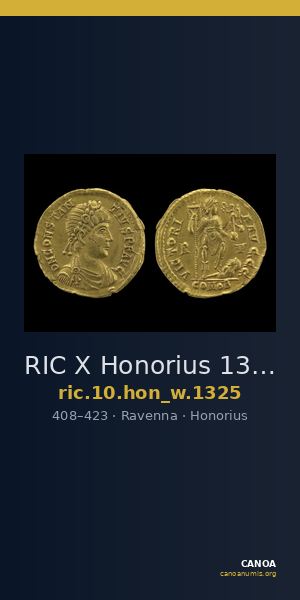 RIC X Honorius 1325 — CANOA
