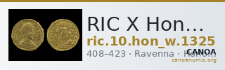 RIC X Honorius 1325 — CANOA