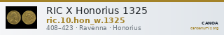 RIC X Honorius 1325 — CANOA