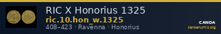 RIC X Honorius 1325 — CANOA