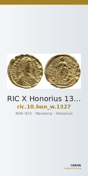 RIC X Honorius 1327 — CANOA