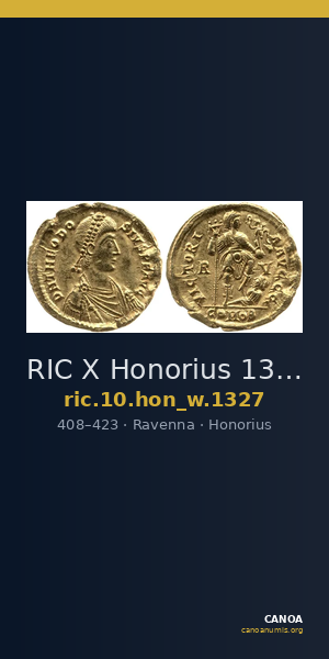 RIC X Honorius 1327 — CANOA
