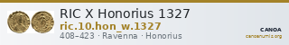 RIC X Honorius 1327 — CANOA