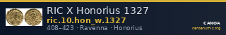 RIC X Honorius 1327 — CANOA