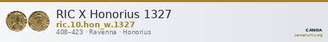RIC X Honorius 1327 — CANOA