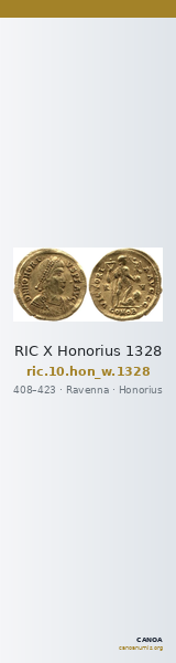 RIC X Honorius 1328 — CANOA