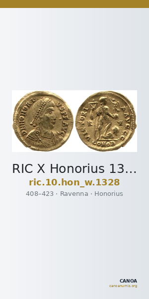 RIC X Honorius 1328 — CANOA