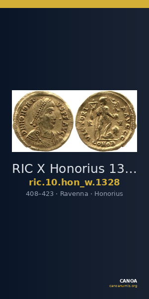 RIC X Honorius 1328 — CANOA