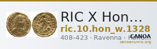 RIC X Honorius 1328 — CANOA
