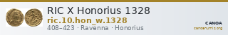 RIC X Honorius 1328 — CANOA