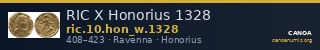 RIC X Honorius 1328 — CANOA