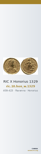 RIC X Honorius 1329 — CANOA