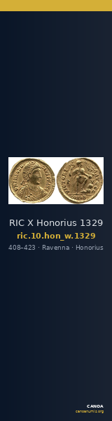 RIC X Honorius 1329 — CANOA
