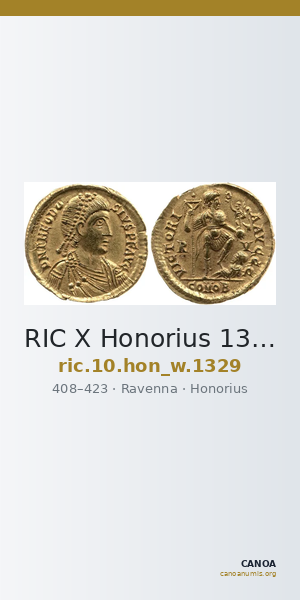 RIC X Honorius 1329 — CANOA