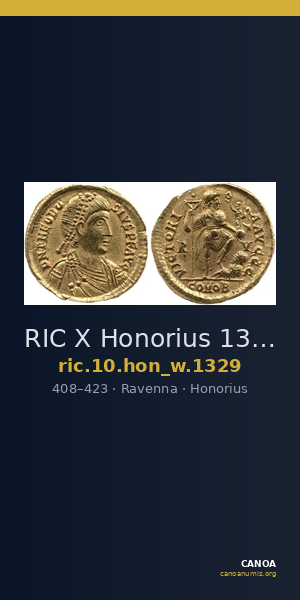 RIC X Honorius 1329 — CANOA