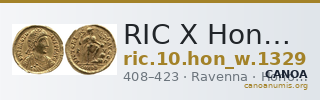 RIC X Honorius 1329 — CANOA