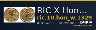 RIC X Honorius 1329 — CANOA