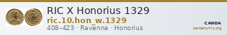 RIC X Honorius 1329 — CANOA