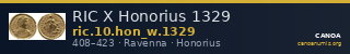 RIC X Honorius 1329 — CANOA
