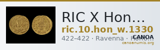 RIC X Honorius 1330 — CANOA