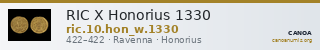 RIC X Honorius 1330 — CANOA
