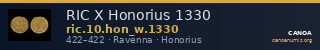RIC X Honorius 1330 — CANOA