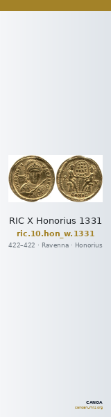 RIC X Honorius 1331 — CANOA