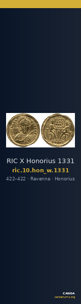RIC X Honorius 1331 — CANOA