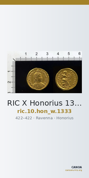 RIC X Honorius 1333 — CANOA