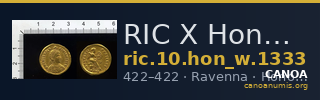 RIC X Honorius 1333 — CANOA