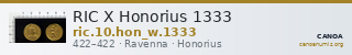 RIC X Honorius 1333 — CANOA