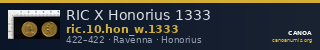 RIC X Honorius 1333 — CANOA