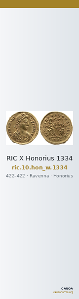 RIC X Honorius 1334 — CANOA