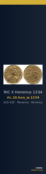 RIC X Honorius 1334 — CANOA