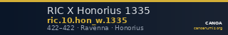 RIC X Honorius 1335 — CANOA