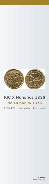 RIC X Honorius 1336 — CANOA