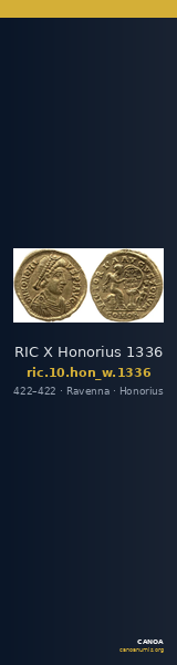 RIC X Honorius 1336 — CANOA