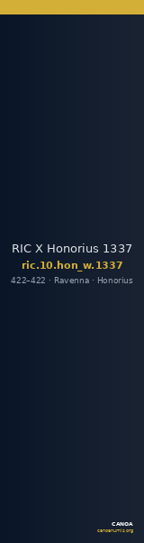 RIC X Honorius 1337 — CANOA