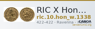 RIC X Honorius 1338 — CANOA
