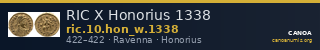 RIC X Honorius 1338 — CANOA