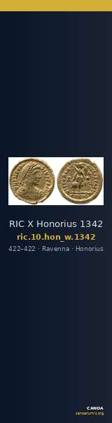 RIC X Honorius 1342 — CANOA