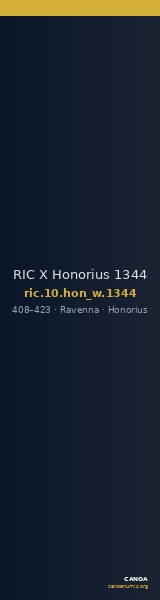 RIC X Honorius 1344 — CANOA