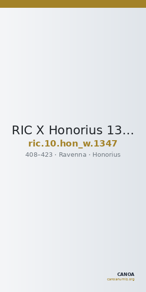 RIC X Honorius 1347 — CANOA