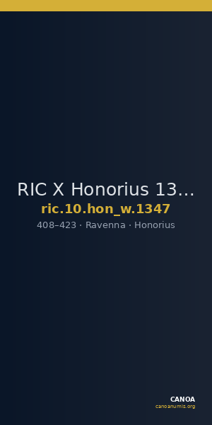 RIC X Honorius 1347 — CANOA
