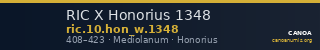 RIC X Honorius 1348 — CANOA