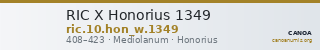 RIC X Honorius 1349 — CANOA